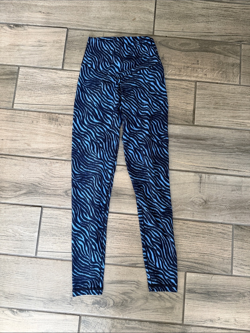 aerie Blue Zebra-Print Leggings